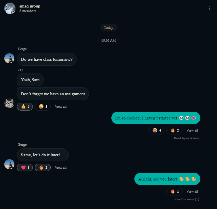 Group chat preview